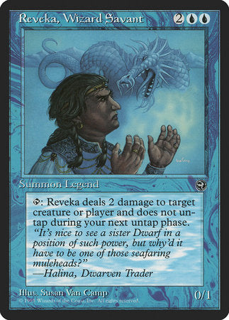 Reveka, Wizard Savant [Homelands] | Dumpster Cat Games