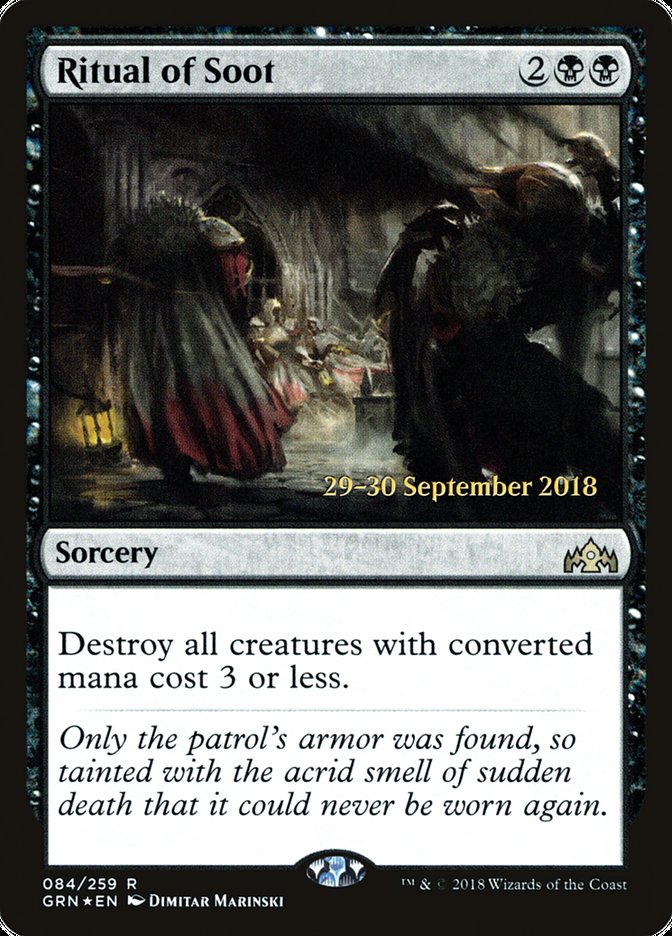 Ritual of Soot  [Guilds of Ravnica Prerelease Promos] | Dumpster Cat Games
