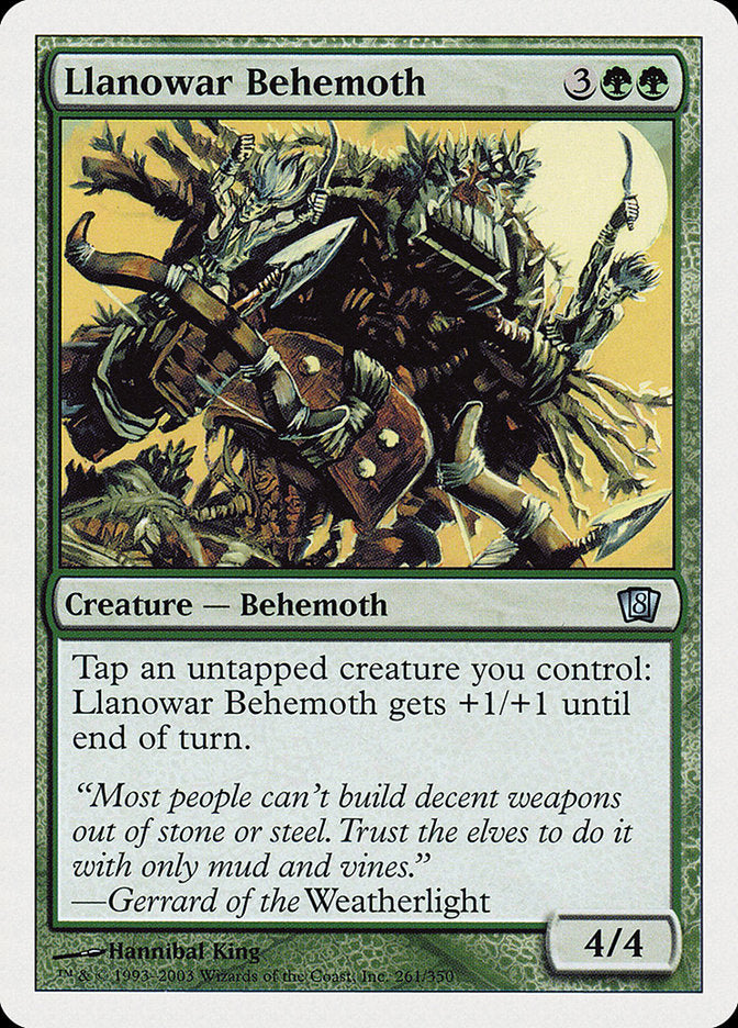 Llanowar Behemoth [Eighth Edition] | Dumpster Cat Games