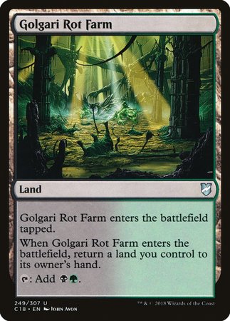 Golgari Rot Farm [Commander 2018] | Dumpster Cat Games