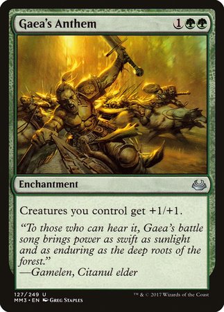 Gaea's Anthem [Modern Masters 2017] | Dumpster Cat Games
