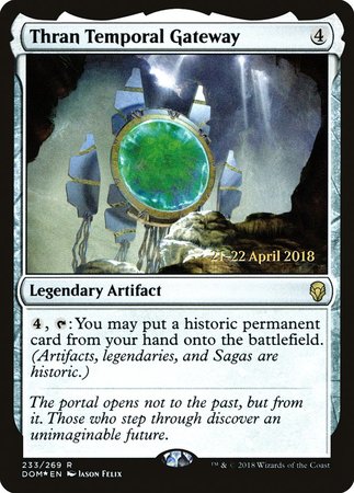Thran Temporal Gateway [Dominaria Promos] | Dumpster Cat Games
