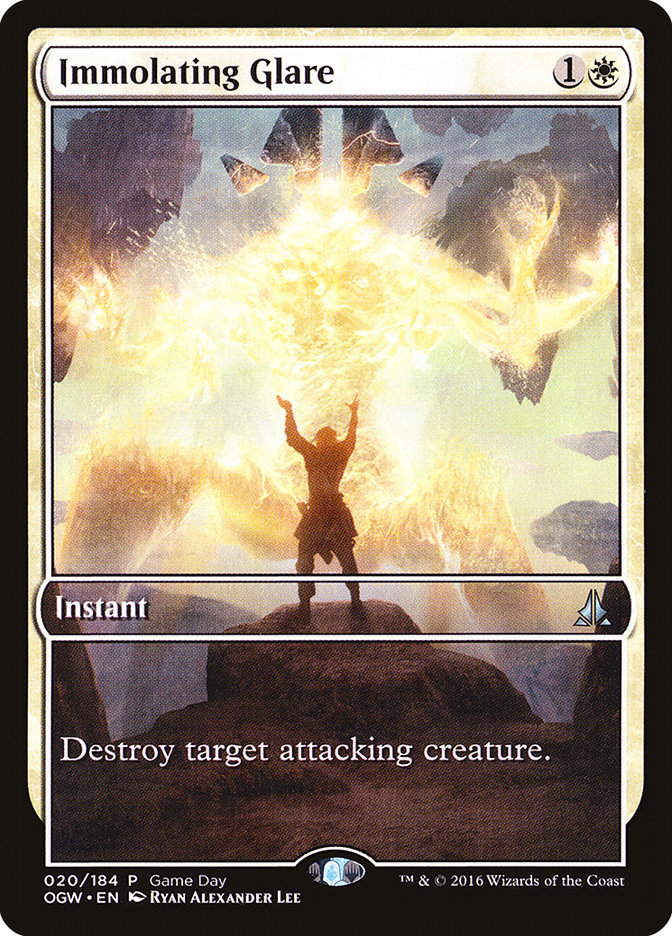 Immolating Glare (Game Day) (Extended) [Oath of the Gatewatch Promos] | Dumpster Cat Games