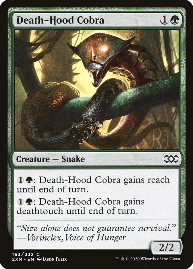 Death-Hood Cobra [Double Masters] | Dumpster Cat Games