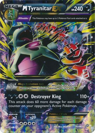 M Tyranitar EX (43/98) (Jumbo Card) [XY: Ancient Origins] | Dumpster Cat Games