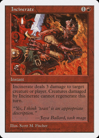 Incinerate [Fifth Edition] | Dumpster Cat Games