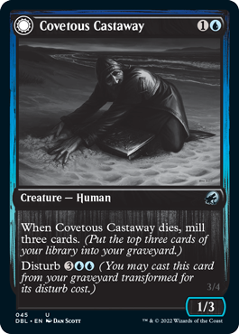 Covetous Castaway // Ghostly Castigator [Innistrad: Double Feature] | Dumpster Cat Games