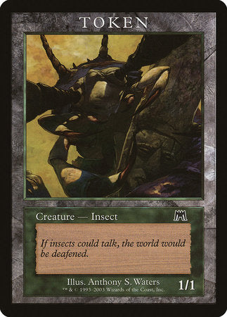 Insect Token (Onslaught) [Magic Player Rewards 2003] | Dumpster Cat Games