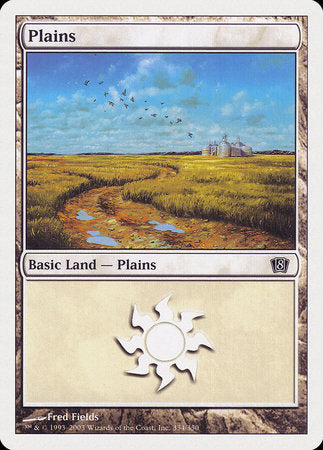 Plains (334) [Eighth Edition] | Dumpster Cat Games