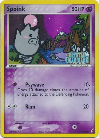 Spoink (62/100) (Stamped) [EX: Crystal Guardians] | Dumpster Cat Games