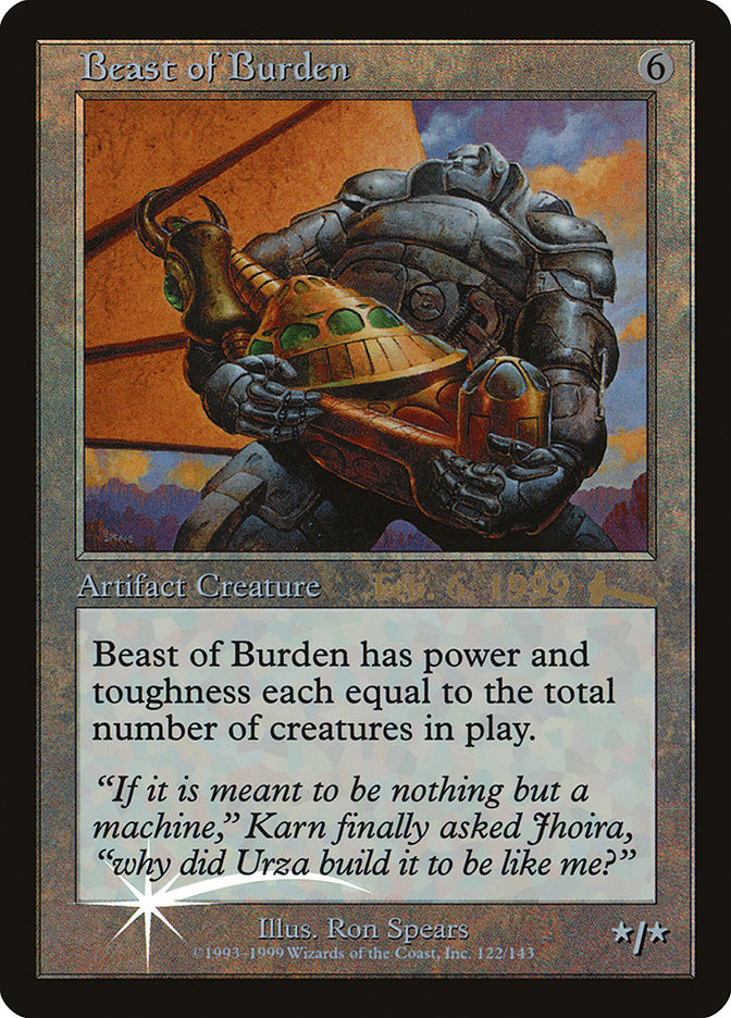 Beast of Burden [Urza's Legacy Promos] | Dumpster Cat Games