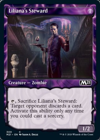 Liliana's Steward (Showcase) [Core Set 2021] | Dumpster Cat Games
