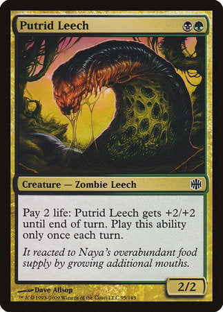 Putrid Leech [Alara Reborn] | Dumpster Cat Games