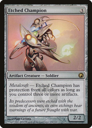 Etched Champion [Scars of Mirrodin] | Dumpster Cat Games