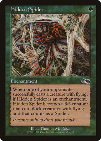 Hidden Spider [Urza's Saga] | Dumpster Cat Games