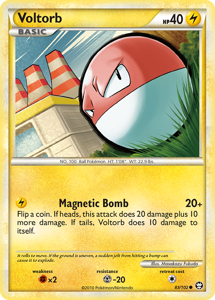 Voltorb (83/102) [HeartGold & SoulSilver: Triumphant] | Dumpster Cat Games