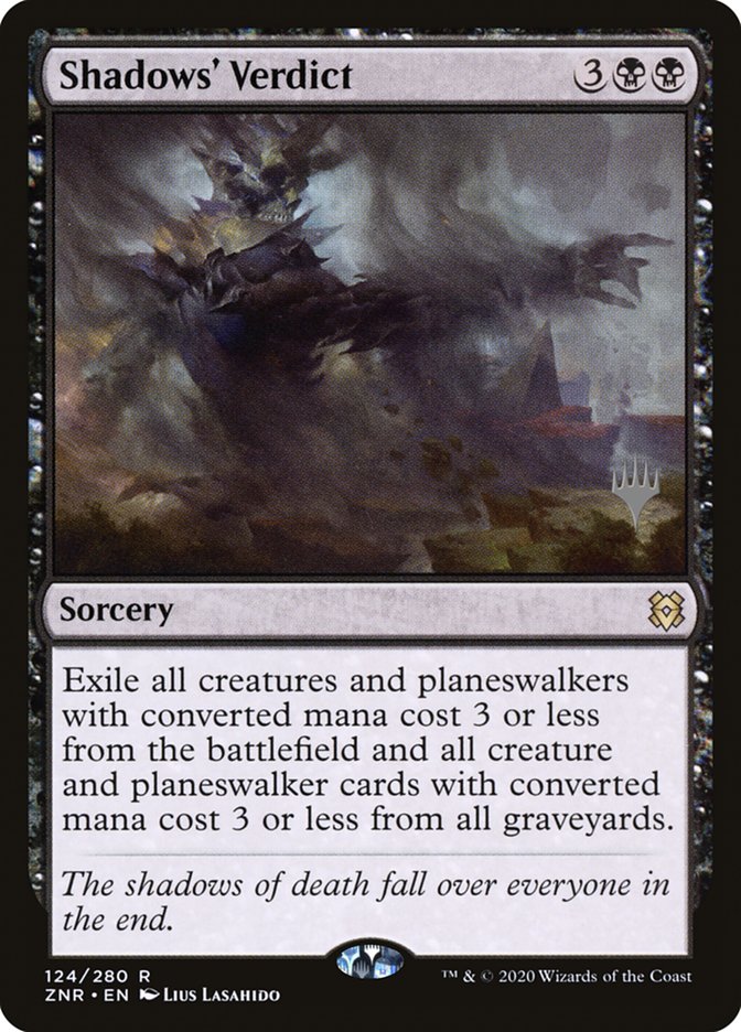 Shadows' Verdict (Promo Pack) [Zendikar Rising Promos] | Dumpster Cat Games