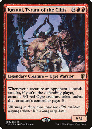 Kazuul, Tyrant of the Cliffs [Commander 2016] | Dumpster Cat Games