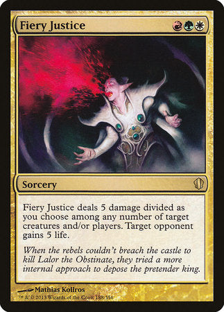 Fiery Justice [Commander 2013] | Dumpster Cat Games