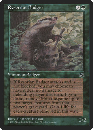 Rysorian Badger [Homelands] | Dumpster Cat Games