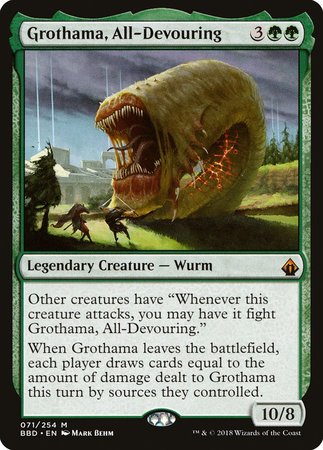 Grothama, All-Devouring [Battlebond] | Dumpster Cat Games