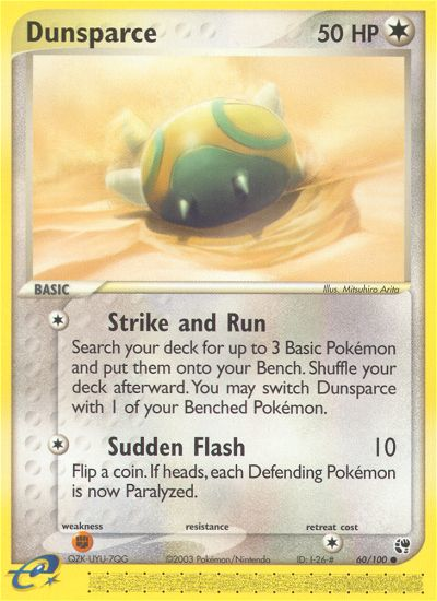 Dunsparce (60/100) [EX: Sandstorm] | Dumpster Cat Games