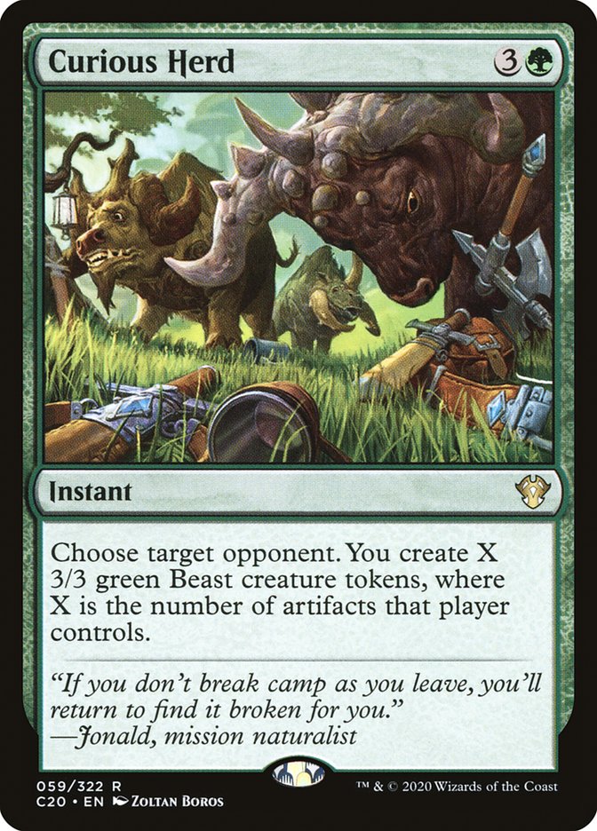 Curious Herd [Commander 2020] | Dumpster Cat Games