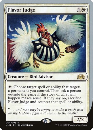 Flavor Judge [Unsanctioned] | Dumpster Cat Games