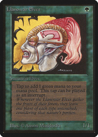 Llanowar Elves [Limited Edition Beta] | Dumpster Cat Games