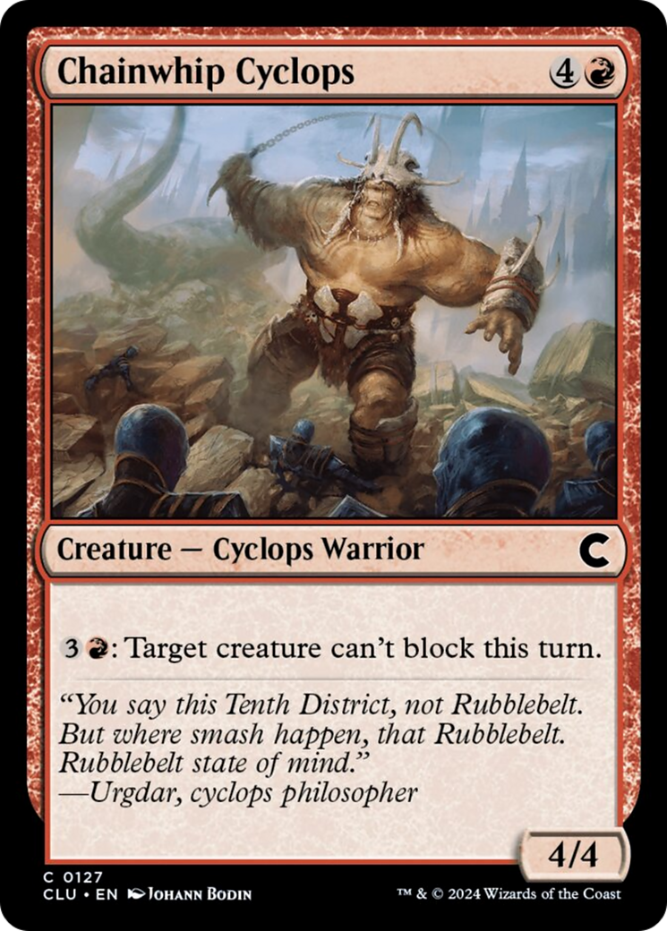 Chainwhip Cyclops [Ravnica: Clue Edition] | Dumpster Cat Games