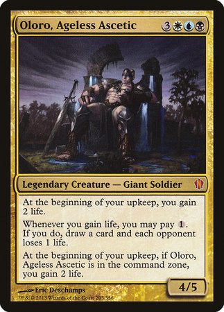 Oloro, Ageless Ascetic [Commander 2013] | Dumpster Cat Games