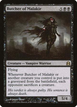Butcher of Malakir [Commander 2011] | Dumpster Cat Games