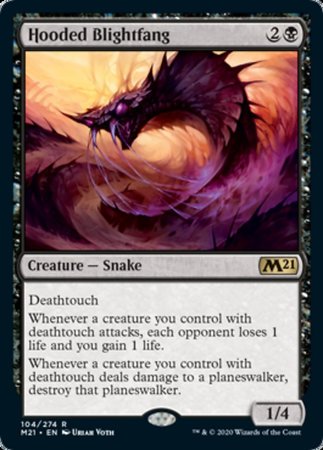 Hooded Blightfang [Core Set 2021] | Dumpster Cat Games