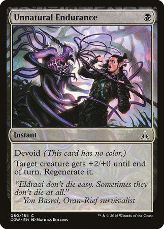 Unnatural Endurance [Oath of the Gatewatch] | Dumpster Cat Games