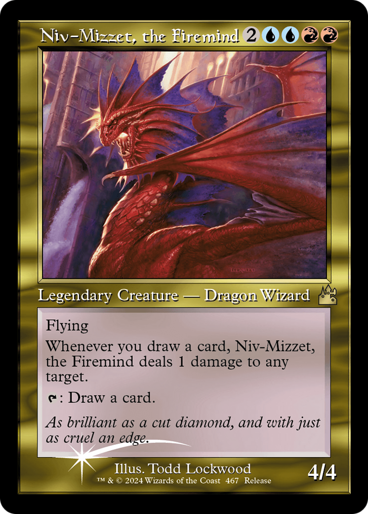 Niv-Mizzet, the Firemind (Retro Frame) [Ravnica Remastered] | Dumpster Cat Games