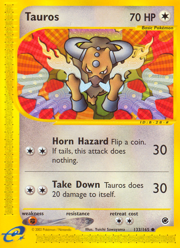 Tauros (133/165) [Expedition: Base Set] | Dumpster Cat Games