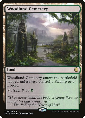 Woodland Cemetery [Dominaria Promos] | Dumpster Cat Games
