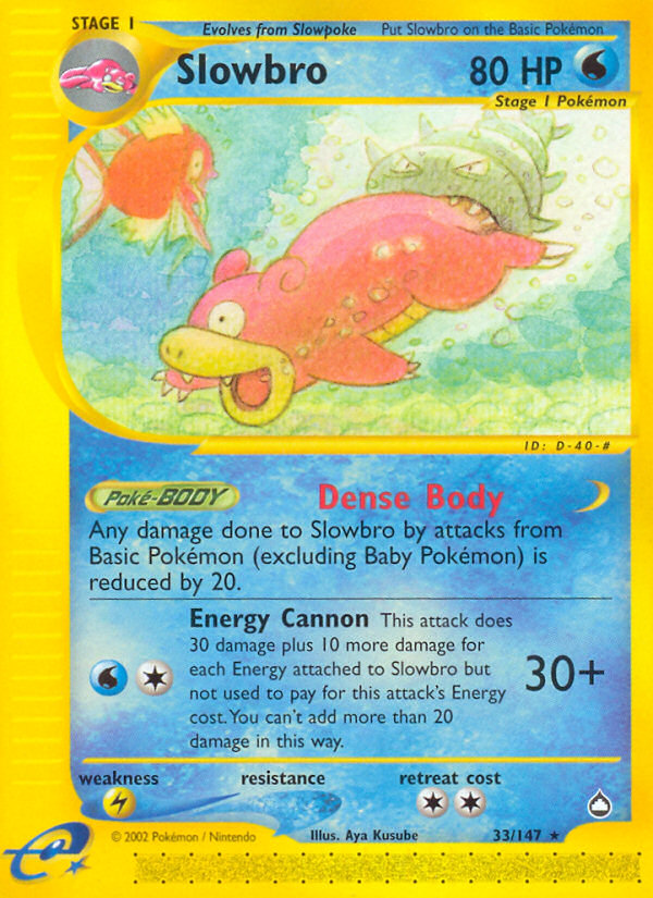 Slowbro (33/147) [Aquapolis] | Dumpster Cat Games