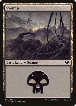 Swamp (331) [Commander 2015] | Dumpster Cat Games
