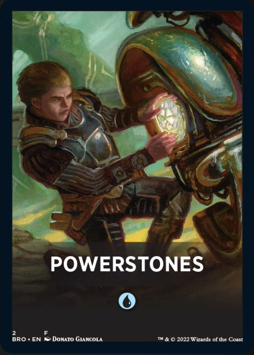 Powerstones Theme Card [The Brothers' War Tokens] | Dumpster Cat Games