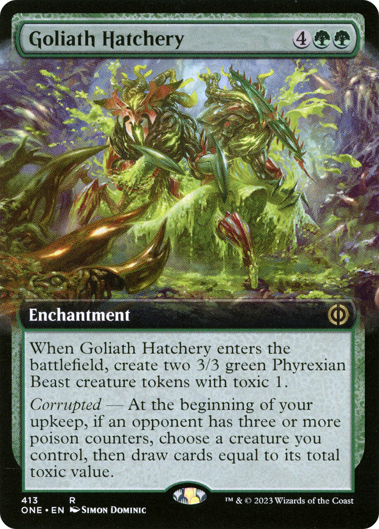 Goliath Hatchery (Extended Art) [Phyrexia: All Will Be One] | Dumpster Cat Games