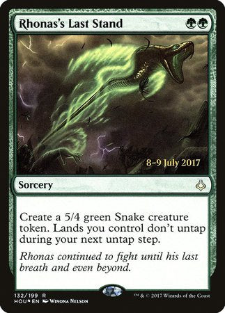 Rhonas's Last Stand [Hour of Devastation Promos] | Dumpster Cat Games