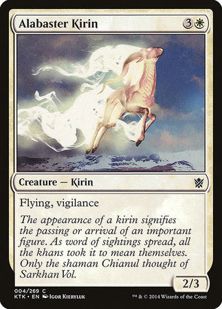 Alabaster Kirin [Khans of Tarkir] | Dumpster Cat Games