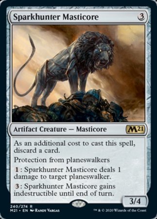 Sparkhunter Masticore [Core Set 2021] | Dumpster Cat Games