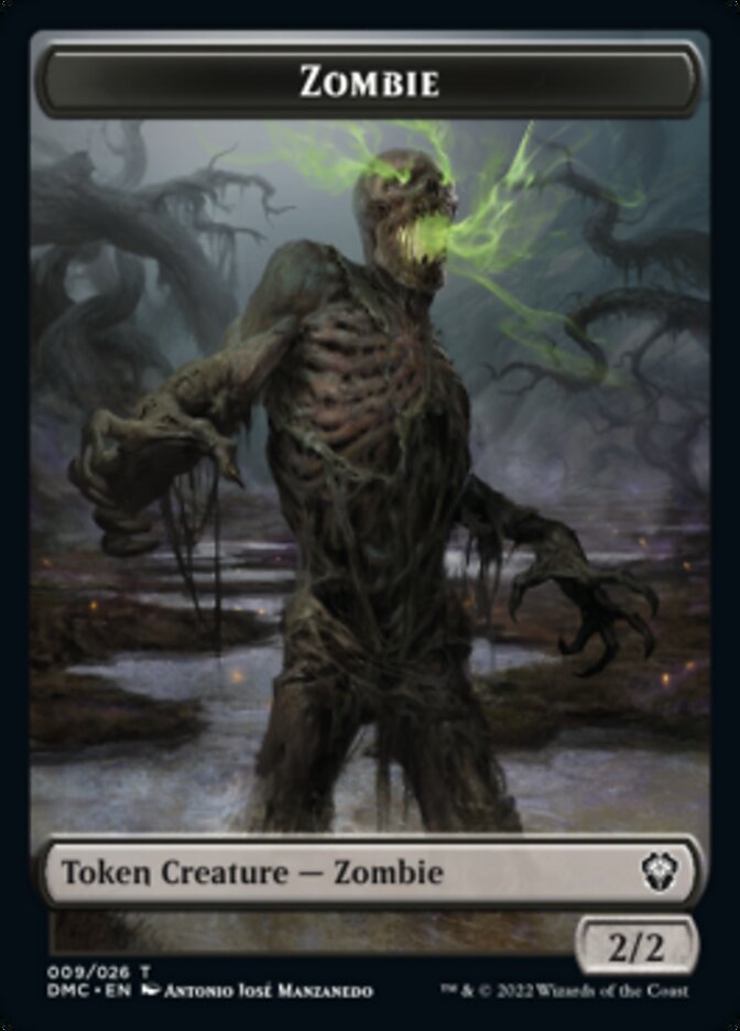 Saproling // Zombie Double-sided Token [Dominaria United Tokens] | Dumpster Cat Games