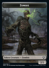 Saproling // Zombie Double-sided Token [Dominaria United Tokens] | Dumpster Cat Games