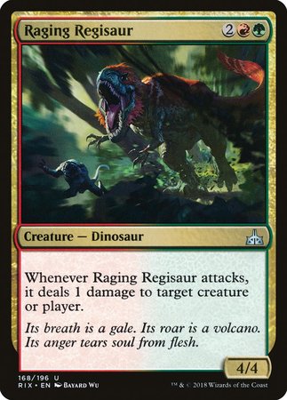 Raging Regisaur [Rivals of Ixalan] | Dumpster Cat Games