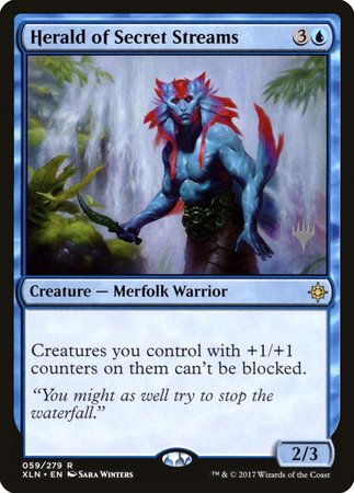 Herald of Secret Streams [Ixalan Promos] | Dumpster Cat Games