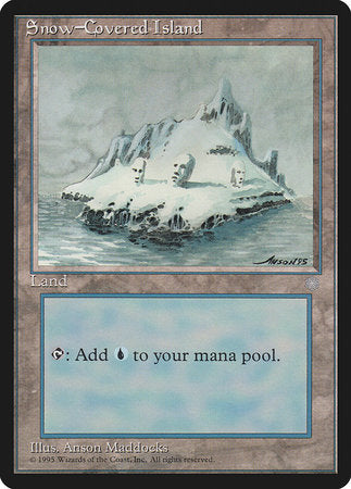 Snow-Covered Island [Ice Age] | Dumpster Cat Games