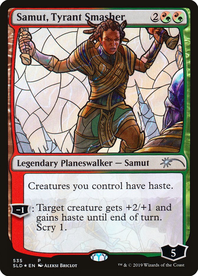 Samut, Tyrant Smasher (Stained Glass) [Secret Lair Drop Promos] | Dumpster Cat Games